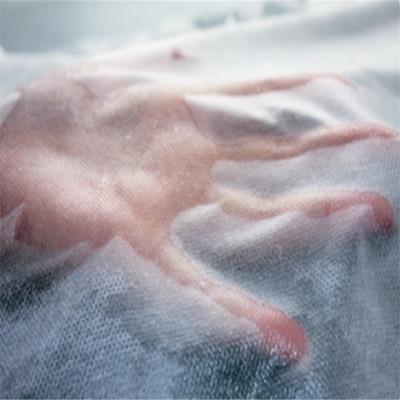 Embossed Nonwoven Npuag rau Baby Diaper Top Sheet